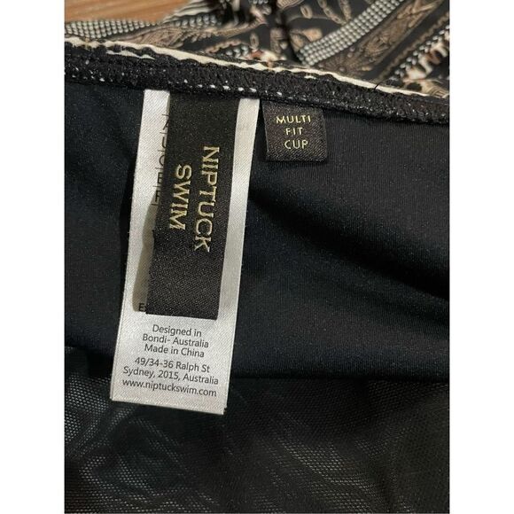 Nip Tuck Swim Savannah Stripe Dulcie Grecian Design Tummy Control One Piece Swim - Picture 5 of 11